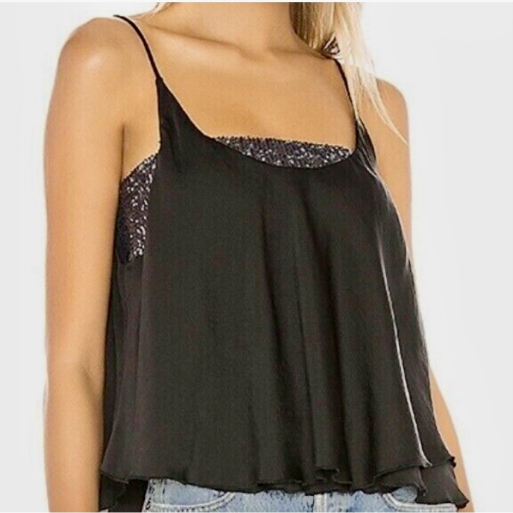 Women's Black Sleeveless Top